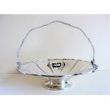 Antique Mappin & Webb Silver Plate Footed Fruit/Bread/Cake Basket. Circa 1890's Art Nouveau footed