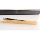 Vintage Gold on Sterling Silver Tie Bar. A fine quality gold on sterling silver tie bar with