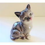 Vintage Royal Doulton Tabby Kitten Figurine. Very cute Royal Doulton grey tabby kitten figurine