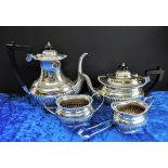 "Antique Silver Plate Regency Style 5 Piece Tea & Coffee Set. A fine quality Harts Silversmiths of