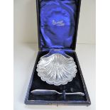 Silver Plated Butter Dish & Knife in Presentation Case. S. C. Coombes Ltd antique Silver Plated