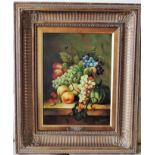 Still Life Oil Painting by Artist Johnny Gaston c.1974   Framed & Signed Original Oil on Board dated