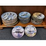 A quantity of Coalport and other collectors plates.