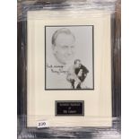 Autograph interest: A framed signed photograph of Billy Casper (American 1931-2015). Frame size 36 x