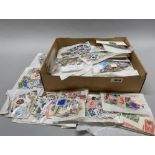 A large quantity of loose stamps.