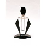 An Art Deco style crystal perfume bottle, H. 17cm.