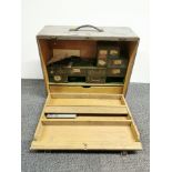 A pine tool chest, 49 x 18 x 40cm.