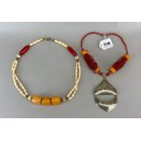 Two interesting Tibetan/Tribal necklaces.