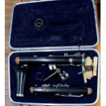A cased Bel Canto clarinet.