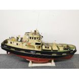A large working plastic model of the Tug boat Watcher, L. 105cm.
