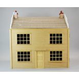 A wooden doll's house.