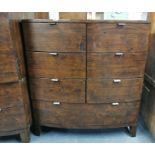 A matching reclaimed wood seven drawer chest, 106 x 115cm.