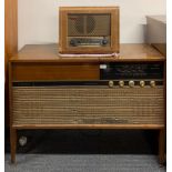A Ferguson stereophonic radiogram, together with a Pye radio.