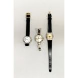 Three ladies' silver 1920's/30's wristwatches, all understood to be in working order.