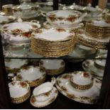 A very extensive Royal Albert Old Country Roses dinner service, comprising of two tureens with lids,