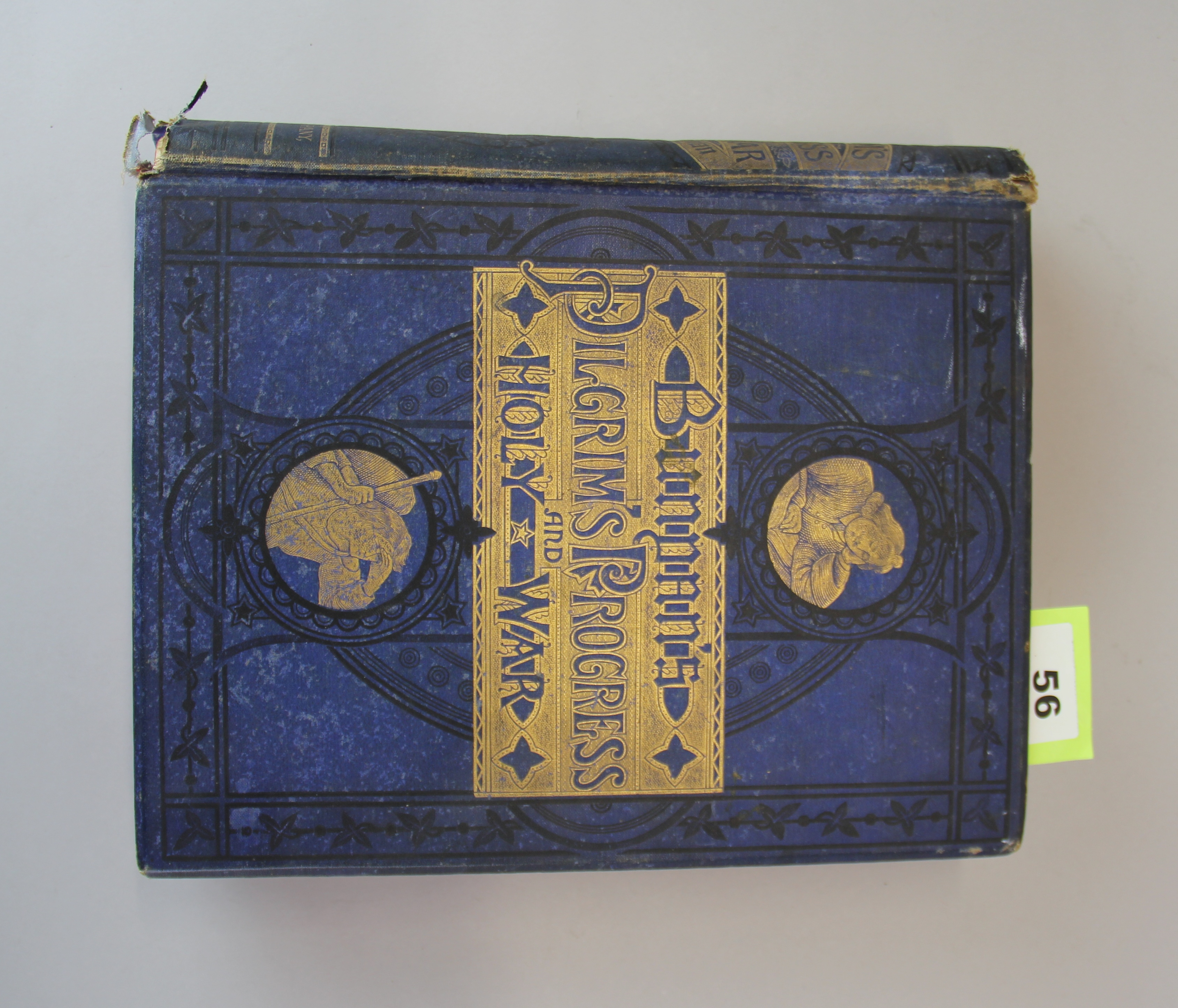 A 19th century illustrated clothbound edition of The Pilgrim's Progress and The Holy War by John