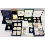 A quantity of collector's silver and other commemorative coins.