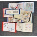 A quantity of mixed albums of stamps.