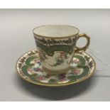 A very fine 18th Century Sevres porcelain cup and saucer marked for 1772. No visible damage or