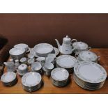 A very extensive Noritake 'Green Hill' pattern dinner tea and coffee set (minimum six settings).