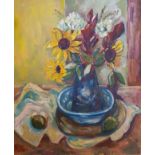 Sonja Nel, "Sunflowers", oil on canvas, 60 x 50cm, c. 2012. This is one of my early paintings and