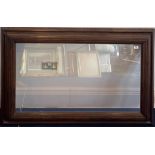 A very useful heavy quality oak picture frame, 139 x 91cm.