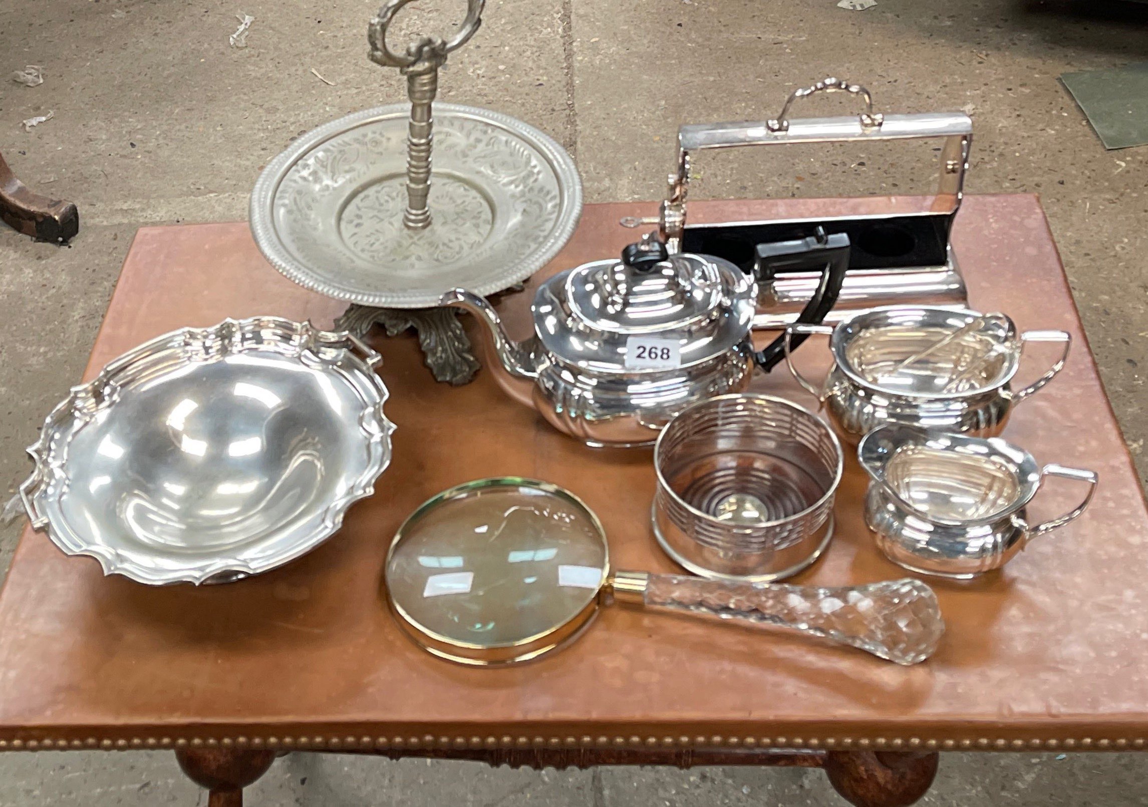 A quantity of good silver plate etc.