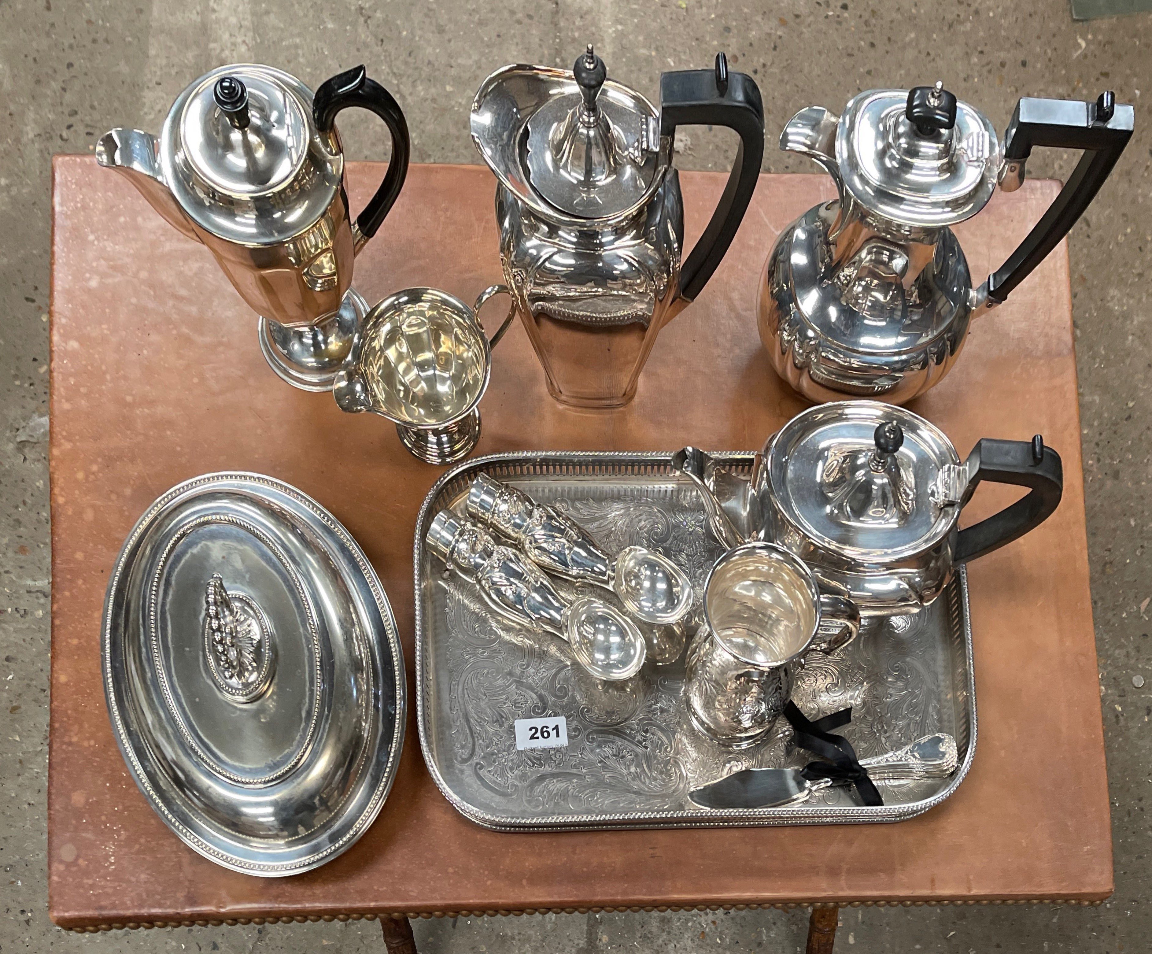 A quantity of good silver plate.