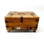 An Eastern carved hardwood box, 36 x 26 x 20cm.