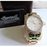 Gents Ingersoll Gems Gold Plated Watch Brand New Unworn with Box.Ingersoll Gems gold plated