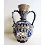 Doulton Lambeth Eliza Simmance Twin Handled Vase. Here we have a beautiful Doulton Lambeth vase by