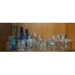 A quantity of Victorian and other glassware.