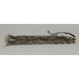A quantity of 12 jewellers stock strands of triangular faceted smokey quartz beads, bead L. 7mm,