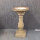 A concrete garden bird bath 70 x 36cm.