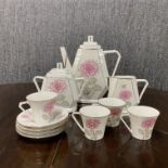 An Art Deco Limoges coffee set.