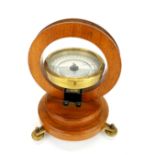 An interesting brass mounted tangent galvanometer by Phillip Harris & Co, Birmingham, H. 23cm.