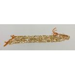 A quantity of 4 jewellers stock strands of polished citrine beads, bead L. 12- 20mm, strand L.