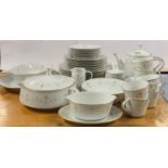 A Noritake Courtney pattern tea and dinner service.