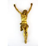 A 19th century gilt bronze figure of the crucified Christ, H. 63cm.