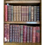 A group of large mixed leather and half leatherbound volumes, largest H. 27cm. 27 volumes in total.