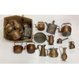 A large quantity of mixed copper and brass items.