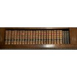 Twenty one leatherbound volumes of Encyclopaedia Britannica published 1803, H. 28cm.