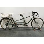 A Pashley 'Tourmaster' 1930's women's tandem road bicycle and stand with Mafac 'Raid' breaks and