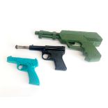 A Topper toy pistol (A/F) together with two further toy pistols.