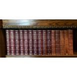 Ten half leatherbound volumes of Chamber's Encyclopaedia new edition 1904 published by William and