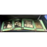 Four Art Deco photo frames, 30 x 25cm.