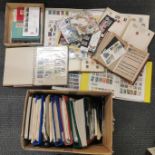 A large quantity of stamp albums and stamps.