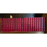A set of half leatherbound twenty volumes The works of George Eliot, cabinet edition, published by