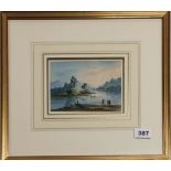 Melina Lecoq (exhb. 1839-1848): A framed, signed watercolour.