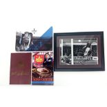 A group of West Ham United related items, including an autographed photograph of Tony Cottee.